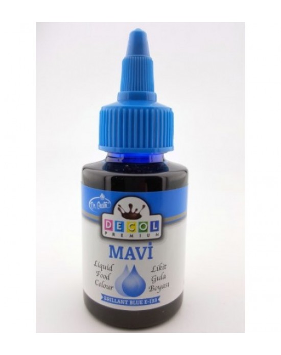 Decol Mavi Gıda Boyası Sıvı 115 Ml