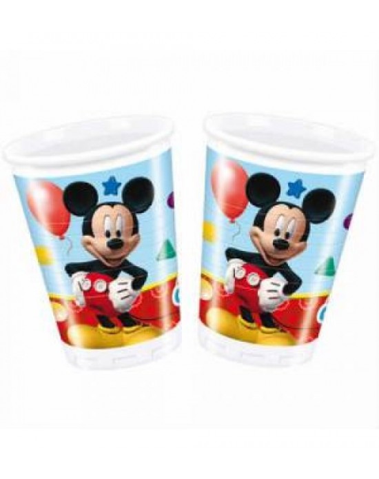 Mickey Mouse Plastik Bardak 8 Adet