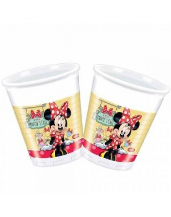 Minnie Mouse Plastik Bardak 8 Adet