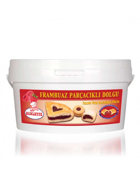 Ovalette Frambuaz Parçacıklı Dolgu 4 Kg.