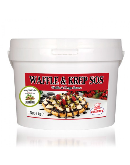 Ovalette Waffle & Krep Sos Antep Fıstıklı 6 Kg.