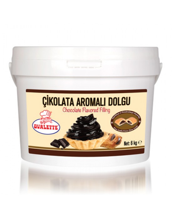 Ovalette Çikolata Aromalı Dolgu 6 Kg.