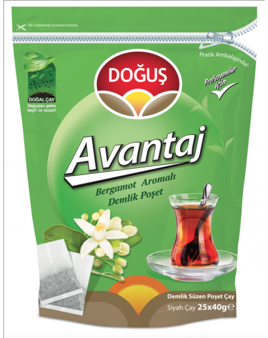 Doğuş Avantaj Bergamotlu Demlik Poşet 25x40 Gr.