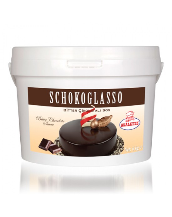 Ovalette Schokoglasso Bitter Çikolatalı Sos 6 Kg.