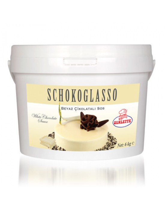 Ovalette Schokoglasso Beyaz Çikolatalı Sos 6 Kg.
