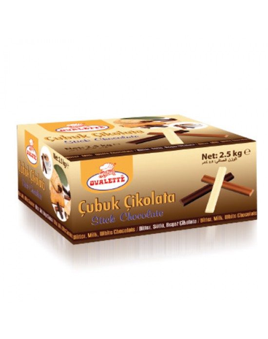 Ovalette Sütlü Çikolata Çubuk 2,5 Kg.