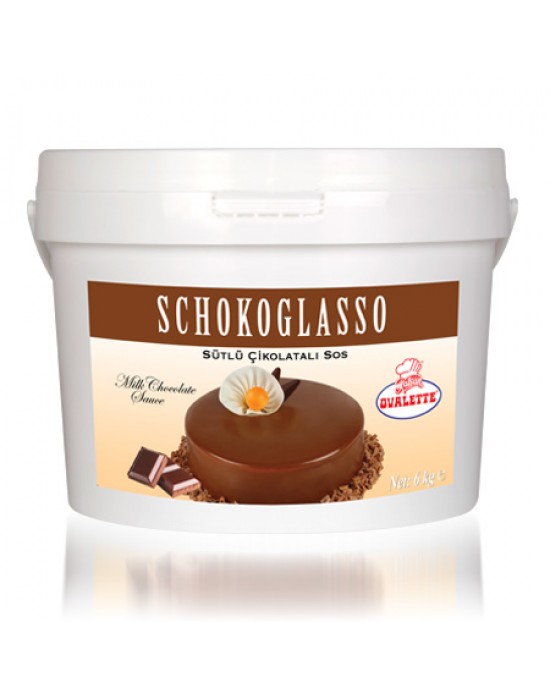 Ovalette Schokoglasso Sütlü Çikolatalı Sos 6 Kg.
