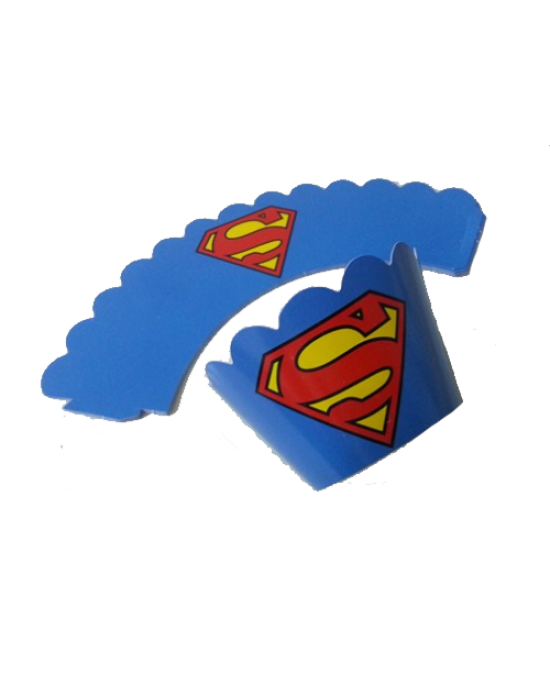 Kupkek Kenar Süsü Süperman 10 Adet
