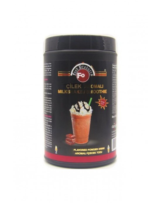 Fo Çilek Aromalı İçecek Tozu 1 Kg. (Milk Shake/Smothie) Kavanoz