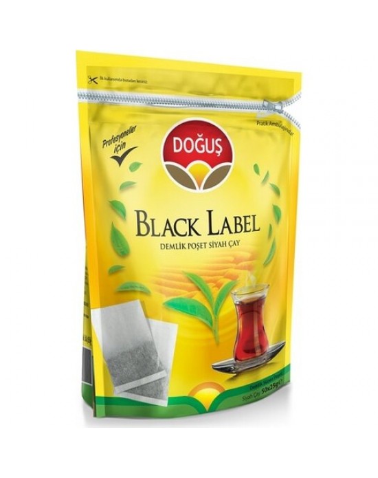 Doğuş Black Label Demlik Poşet Çay (50 Adet 25 Gr.)