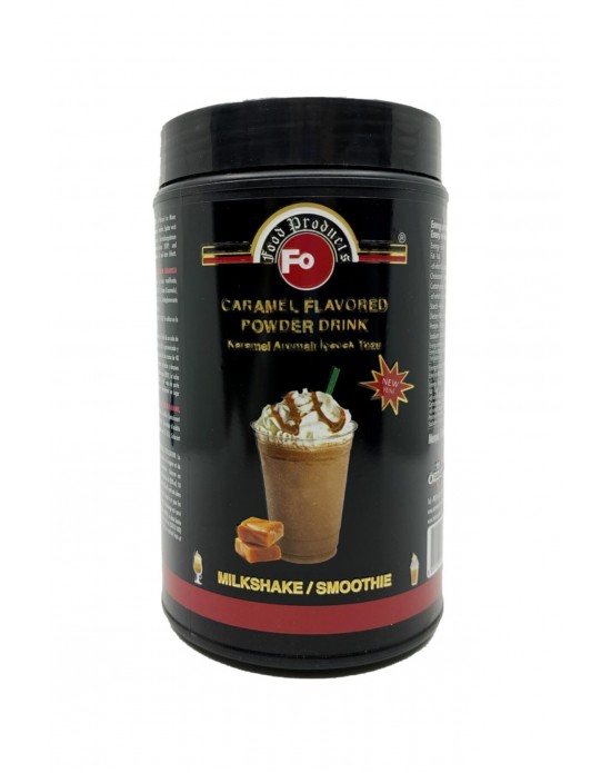 Fo Karamel Aromalı İçecek Tozu 1 Kg. (Milk Shake/Smothie) Kavanoz