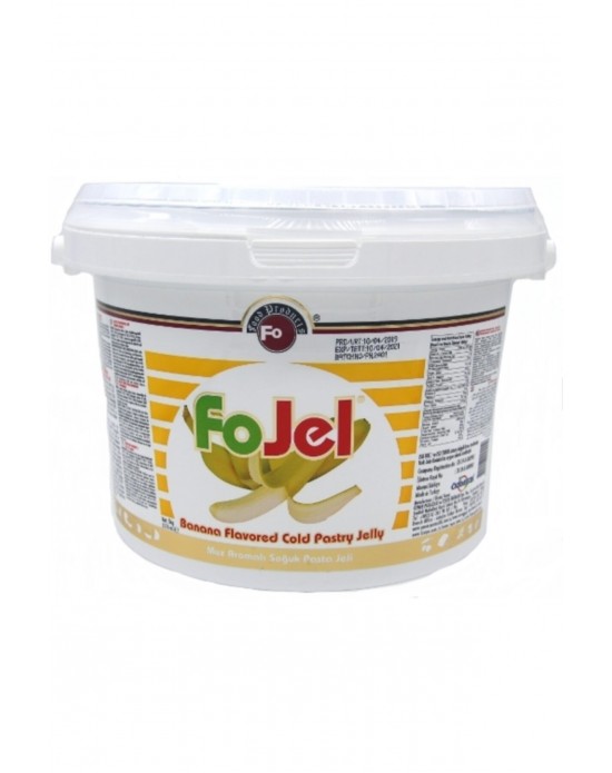 Fo Muz Aromalı Soğuk Pasta Jeli (5 Kg)