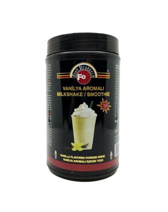 Fo Vanilya Aromalı İçecek Tozu 1 Kg. (Milk Shake/Smothie) Kavanoz