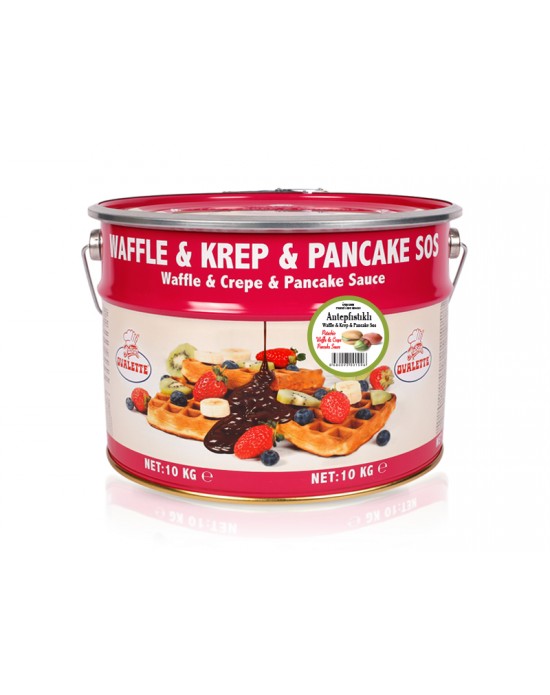 Ovalette Antep Fıstıklı Waffle Krep Sos 10 Kg.