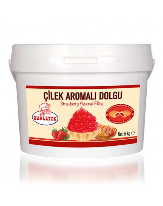 Ovalette Çilek Aromalı Dolgu 6 Kg.