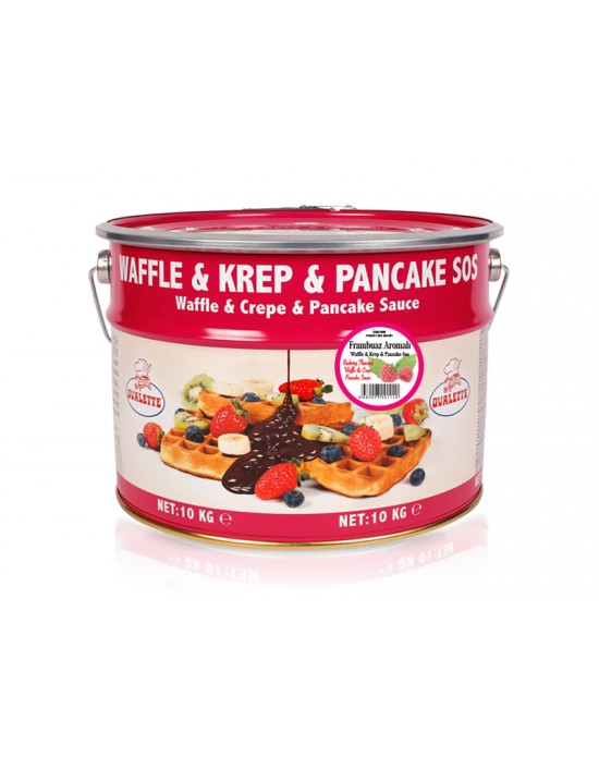 Ovalette Frambuaz Waffle Krep Sos 10 Kg.