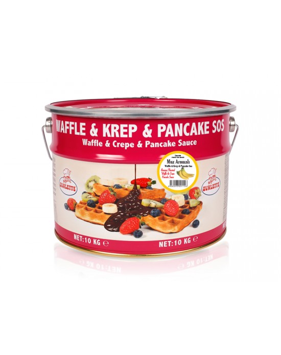 Ovalette Muz Waffle Krep Sos 10 Kg.