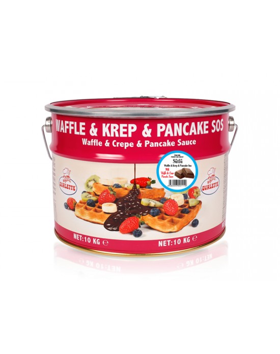 Ovalette Sütlü Waffle Krep Sos 10 Kg.