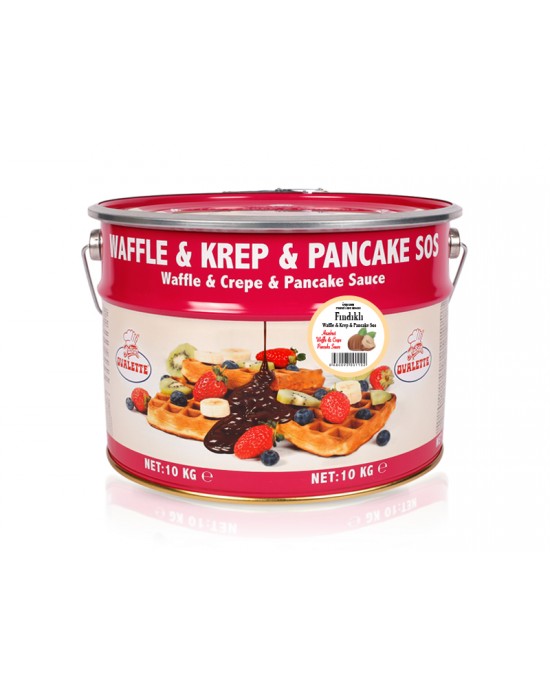 Ovalette Fındıklı Waffle Krep Sos 10 Kg.